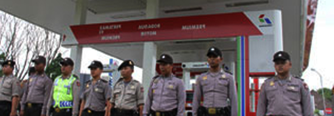 SPBU Mulai Dijaga Ketat Anggota Polisi