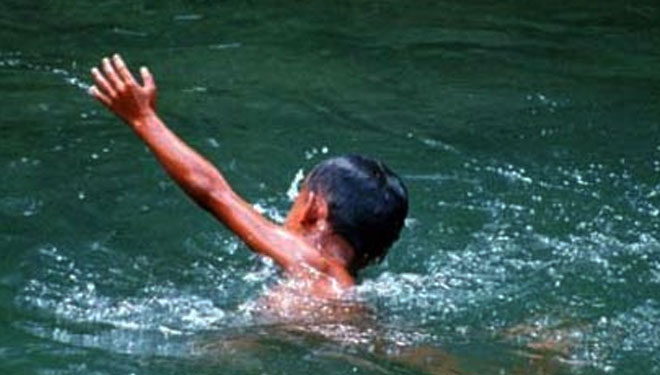 Seorang Anak Hanyut di Sungai Cibeber Sukabumi