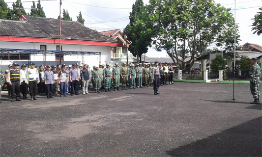 Forum Koordinasi Kecamatan Nyalindung Gelar Apel Kesiapan Pemilu 2019