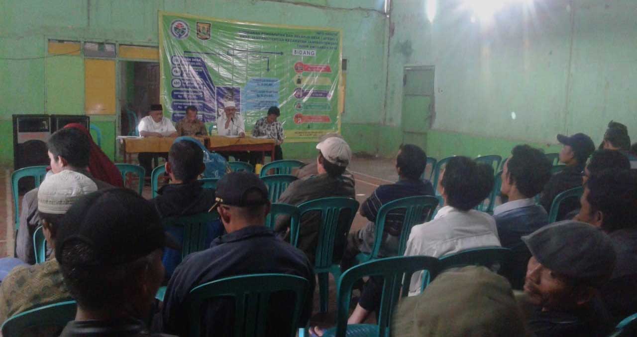 Junjung Transparansi, Pemdes Jampang Tengah Gelar Sosialisasi Sumber dan Penggunaan Anggaran Desa