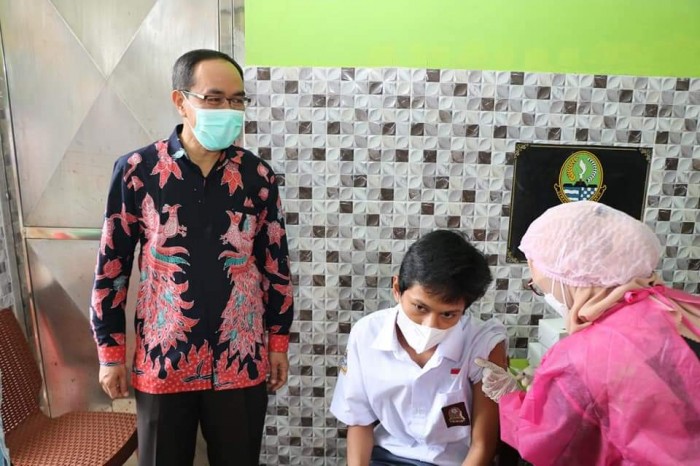 Sekda Kabupaten Sukabumi Monitoring Gebyar Vaksinasi Covid-19