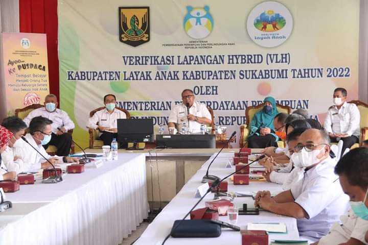 Bupati Sukabumi Hadiri VLH KLA Kabupaten Sukabumi Tahun 2022
