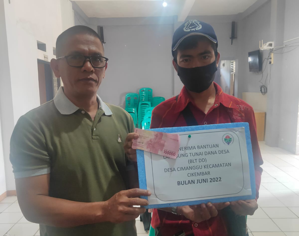 Pemdes Cimanggu Tuntas Realisasikan BLT DD Juni 2022
