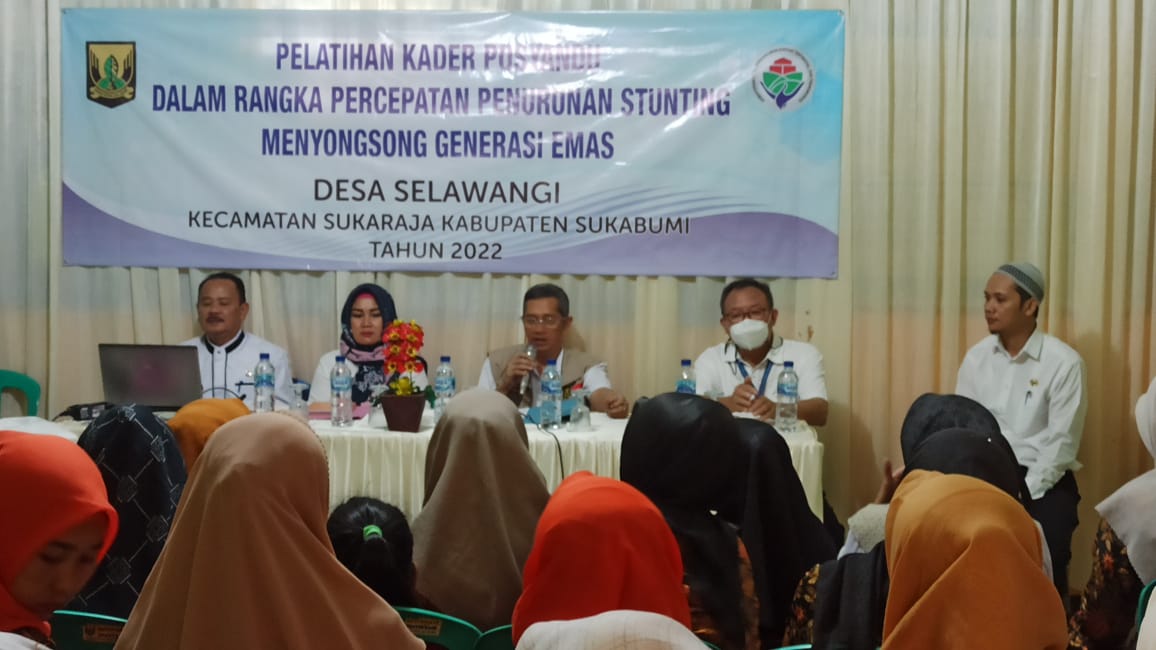 Puluhan Kader Posyandu di Desa Selawangi Ikuti Pelatihan Percepatan Penurunan Stunting