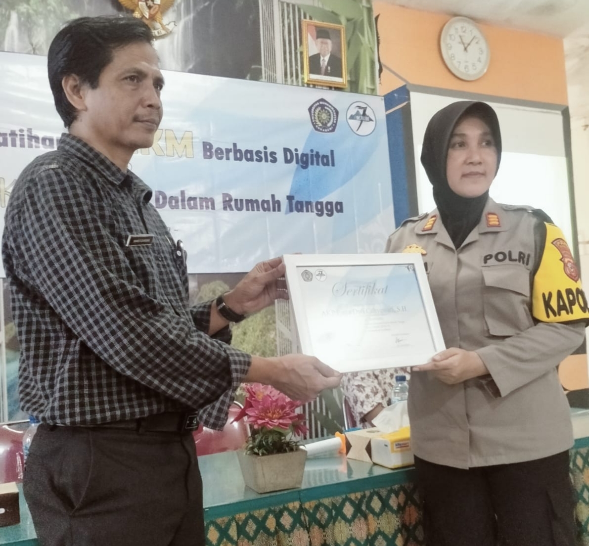 Kapolsek Sukabumi Berikan Arahan Bagi Peserta Seminar Peningkatan UMKM Berbasis Digital