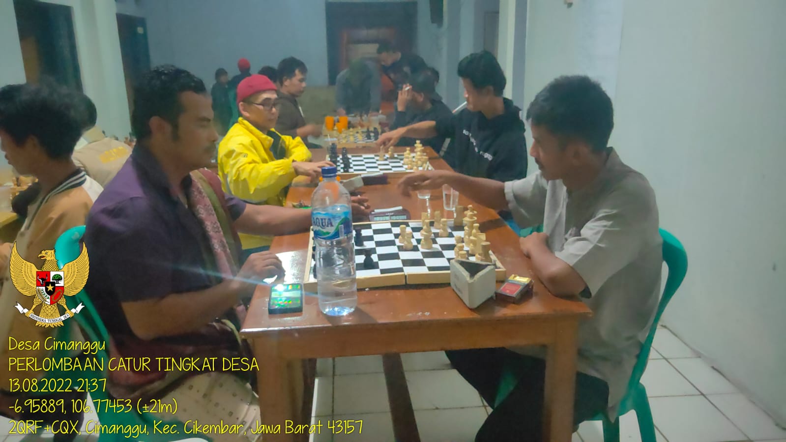 Meriahkan HUT RI ke-77, Pemdes Cimanggu Gelar Perlombaan Catur Tingkat Desa 2022