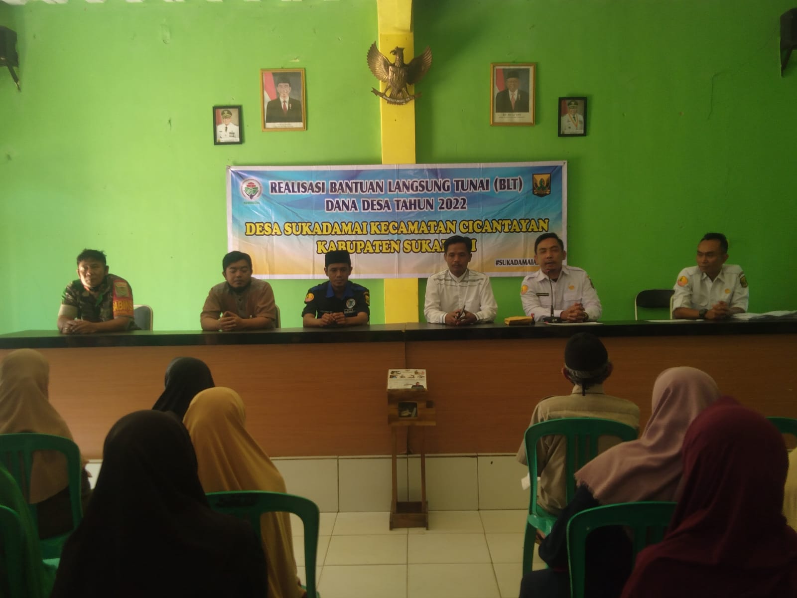 Pemdes Sukadamai Kembali Realisasikan BLT DD Periode Agustus 2022