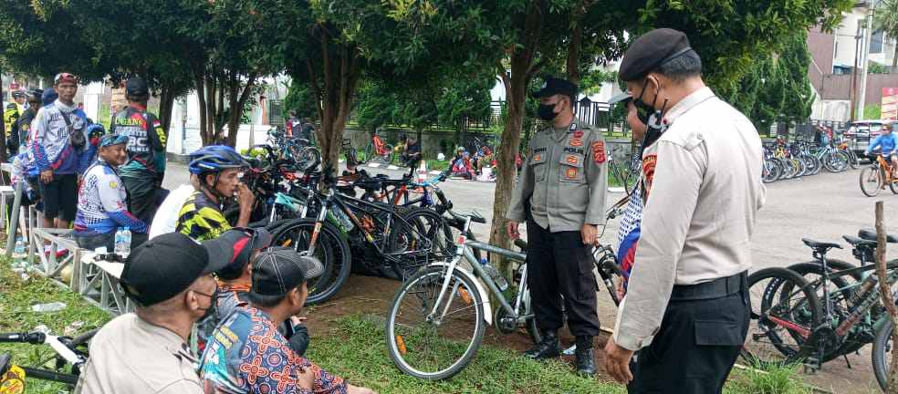 Kanit Samapta Polsek Sukabumi Kawal Goes Pedalhood