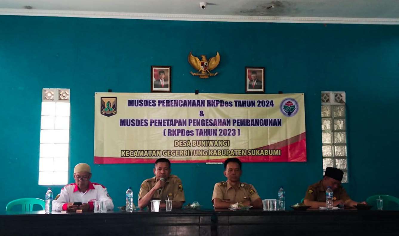 Pemdes Buniwangi Gelar Musdes Pengesahan RKPDes 2023 dan Perencanaan RKPDes 2024