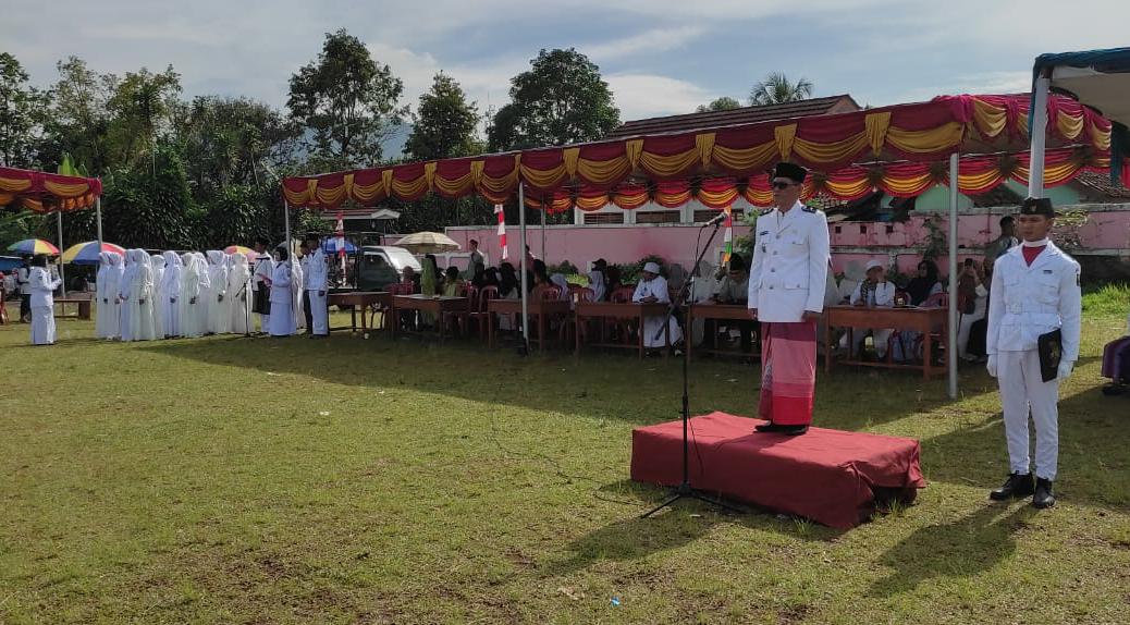 Peringati HSN 2022, Pemdes Cimanggu Gelar Upacara dan Tabligh Akbar