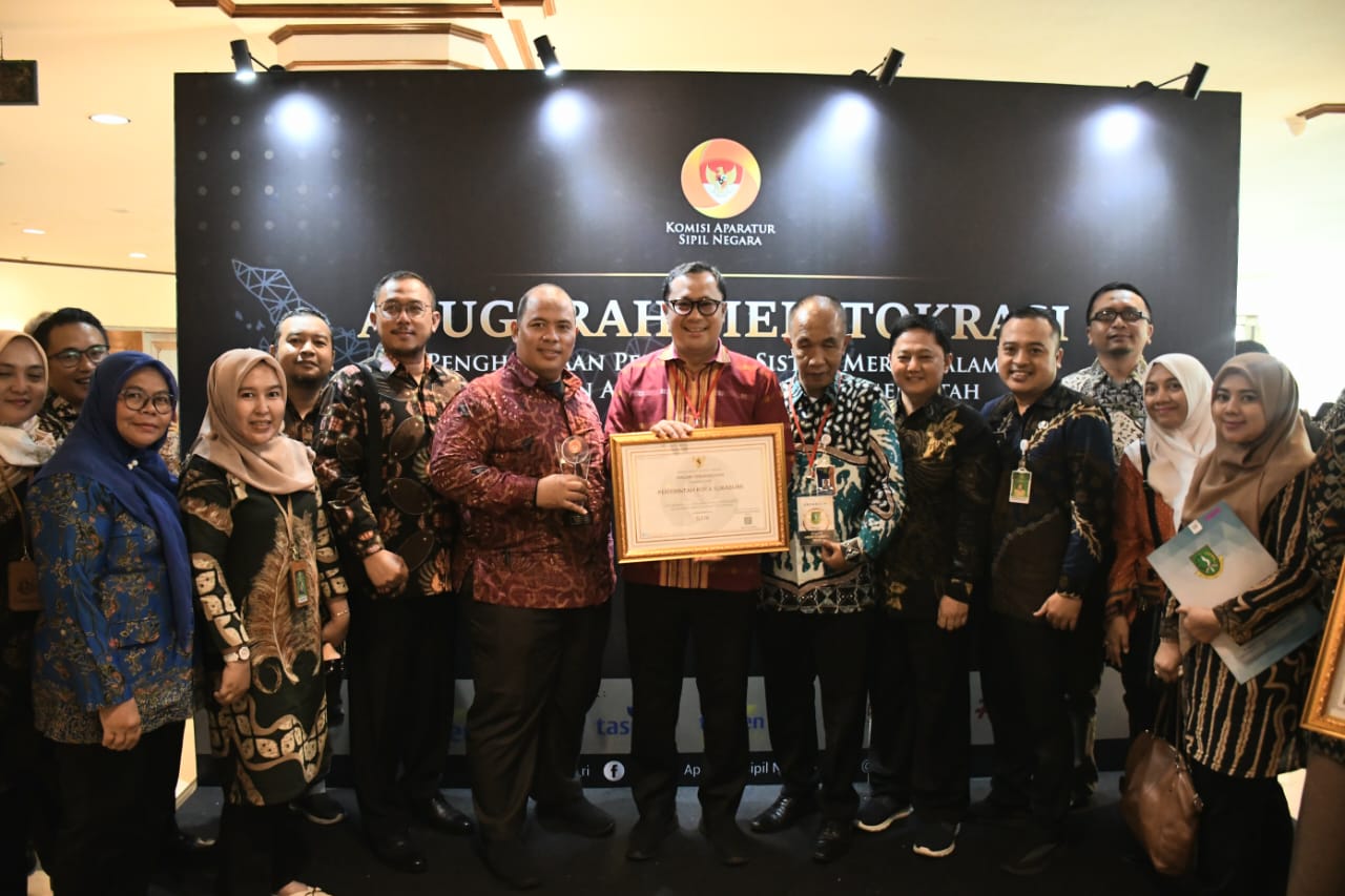 Berhasil Terapkan Sistem Merit, Pemkot Sukabumi Raih Penghargaan