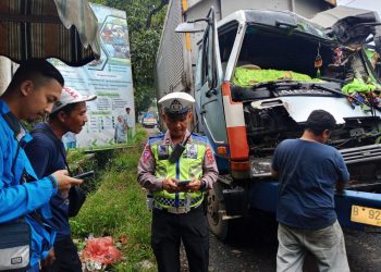Rem Blong, Kontainer Bawa Bahan Botol Aqua Tabrak Pohon di Cibadak