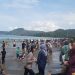 Libur Lebaran, 100 Ribu Pengunjung Masuk Kawasan Wisata Pantai Sukabumi 