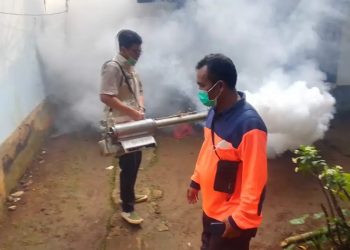 Dinkes Sukabumi Lakukan Penanggulangan DBD di Kampung Pangasahan