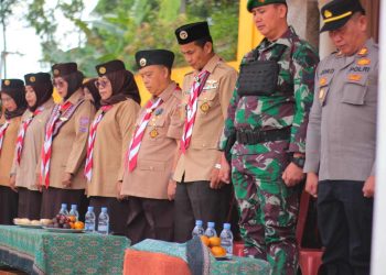 Kwaran Nyalindung Gelar Upacara Peringatan Hari Pramuka Tingkat Kecamatan