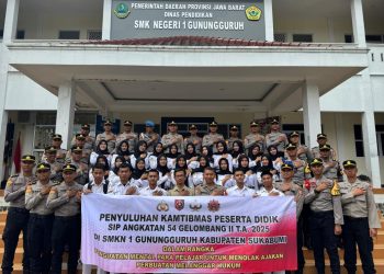 SMKN 1 Gunungguruh Gelar Penyuluhan Kamtibmas