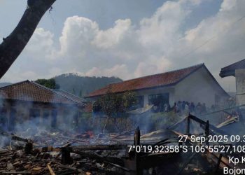 Rumah Warga di Bojongsari Ludes Terbakar, Satu Keluarga Harus Mengungsi