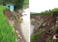 Tebing Sawah di Parakanlima Longsor, Irigasi dan Lahan Pertanian Terancam